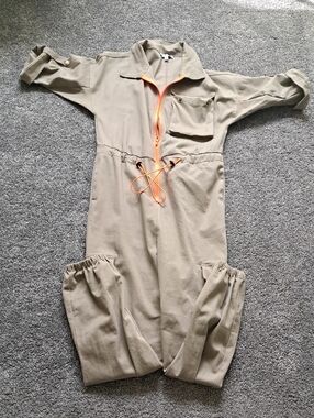 Fashion Nova Tan Utility Jumpsuit